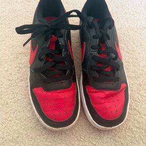 Kids Black and Red Sneakers